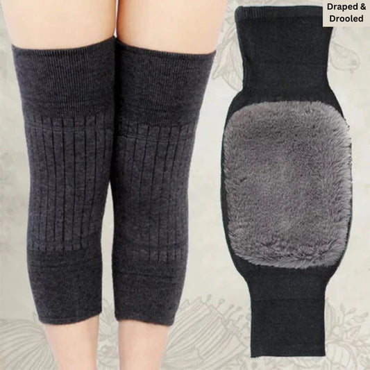 1 Pair Winter Wool Knee Pads Warm